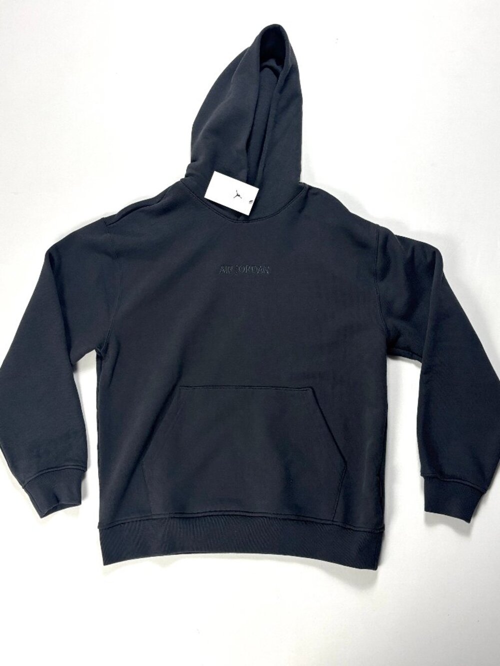 Nike Air Jordan Mens Wordmark Hoodie Black Sz M Sweatshirt NWT New FJ1966-045